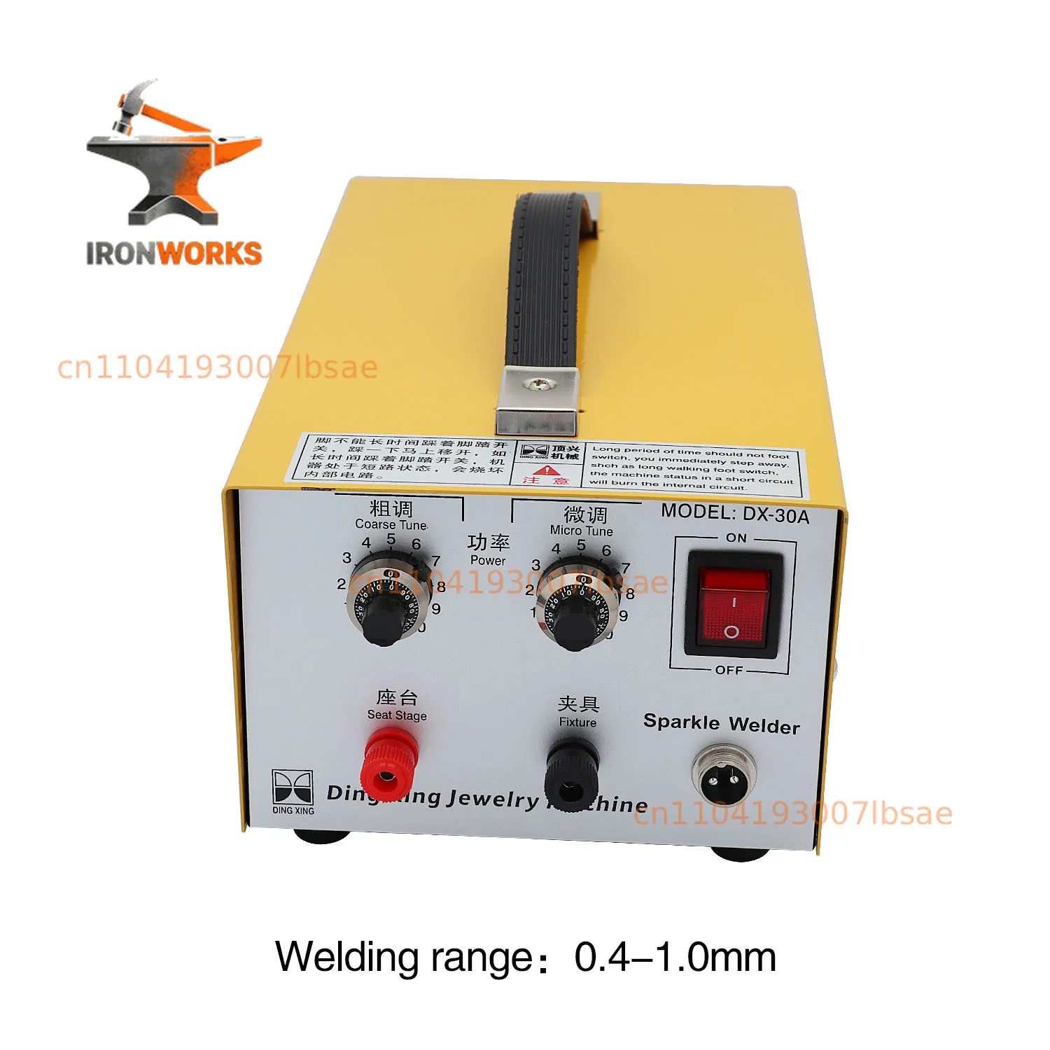 Electric Handheld Jewelry Welder: DIY Welding Tool Kit for Precious Metals & High-Grade Steel (0.4-1.0mm)