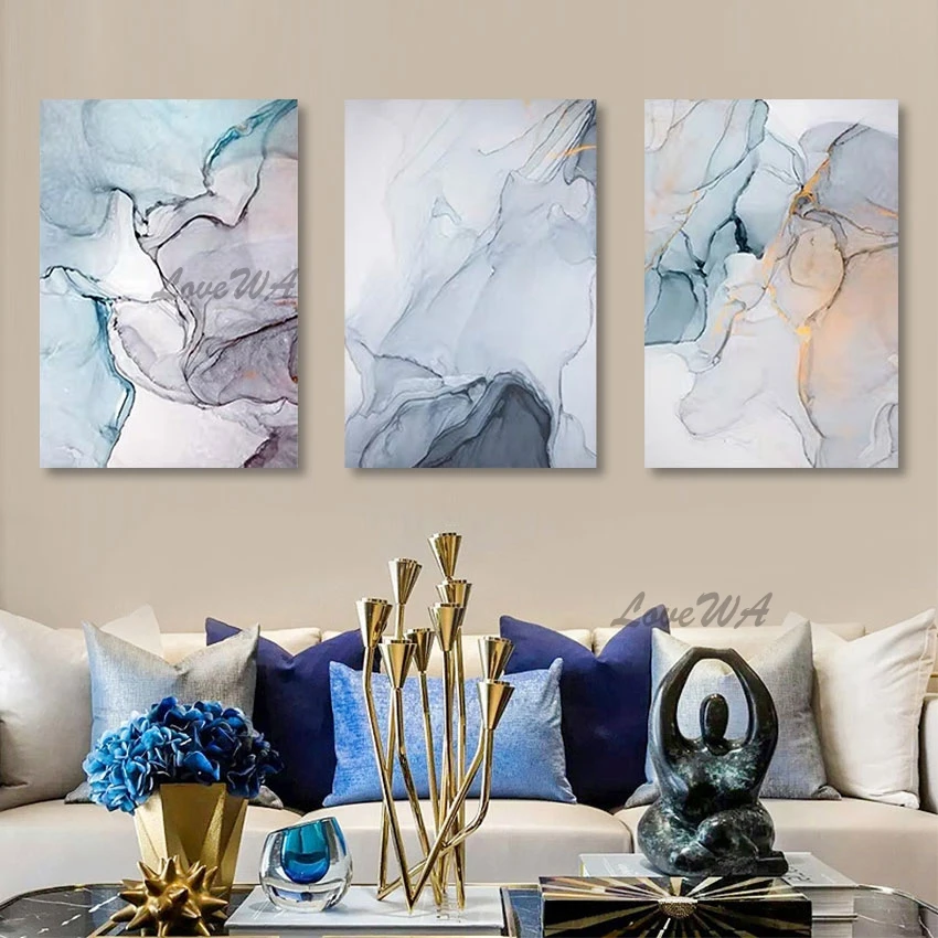 

Wall Art Canvas for Home Decoration, Hand Painted Group Oil Painting, Wall Decor, Showpieces, Picture Artwork, Unframed 3 Panels