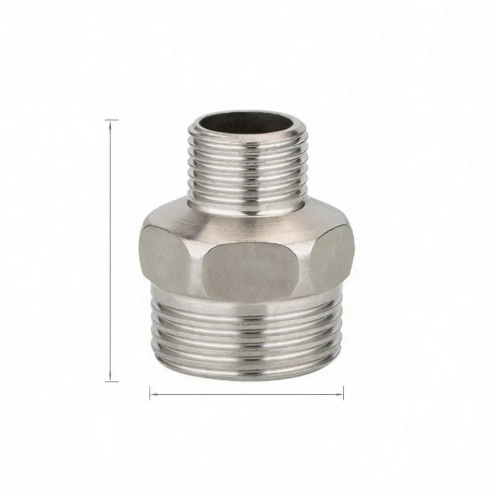 Durable Stainless Steel Pipe Fitting Male Female Adapter Connector Coupling Threaded Water Line Plumbing Hardware Parts Tool