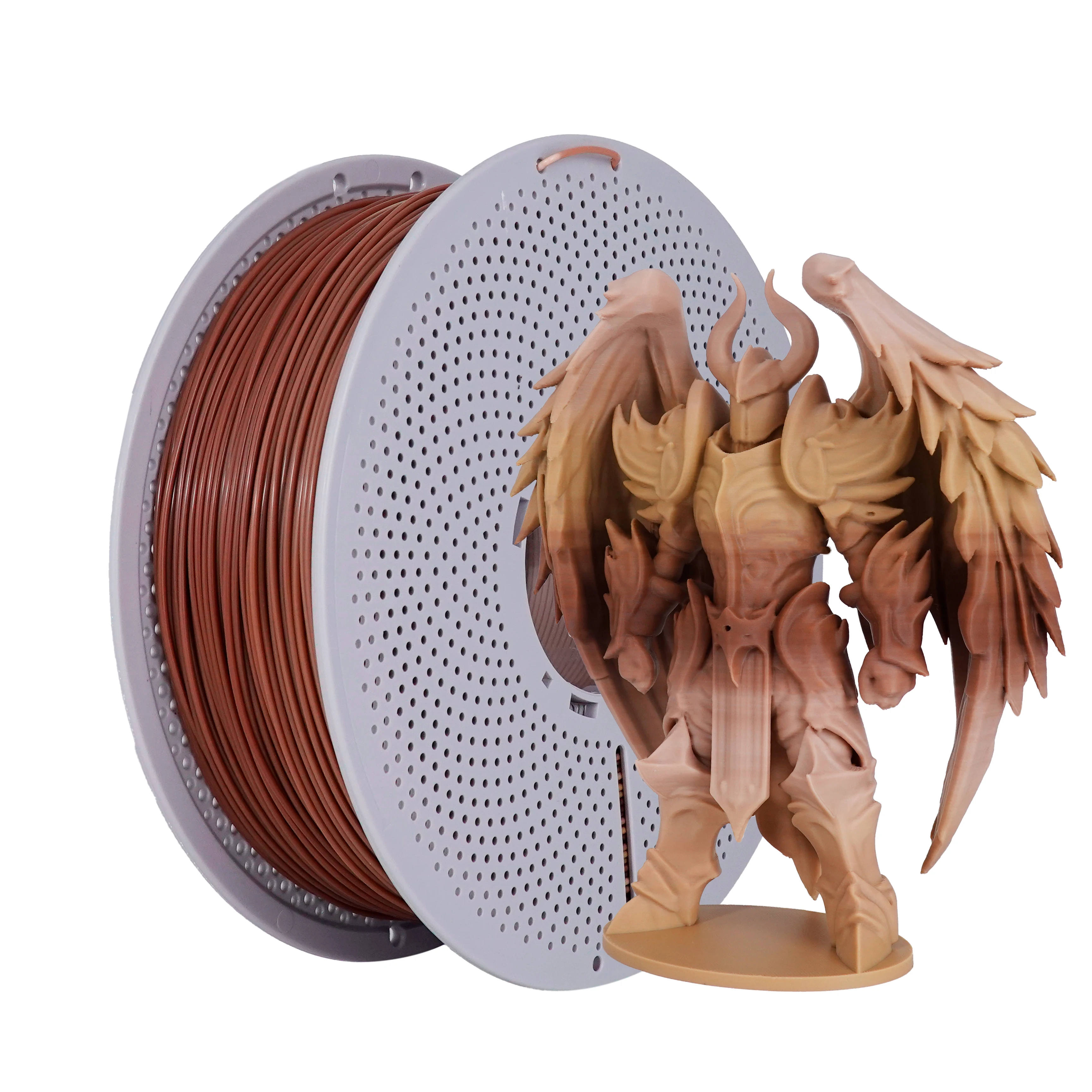 

1KG Woodgrain Ombre PLA-F 3D Printer Filament Spool | Bambu Lab Optimized Wood grain gradient 1KG