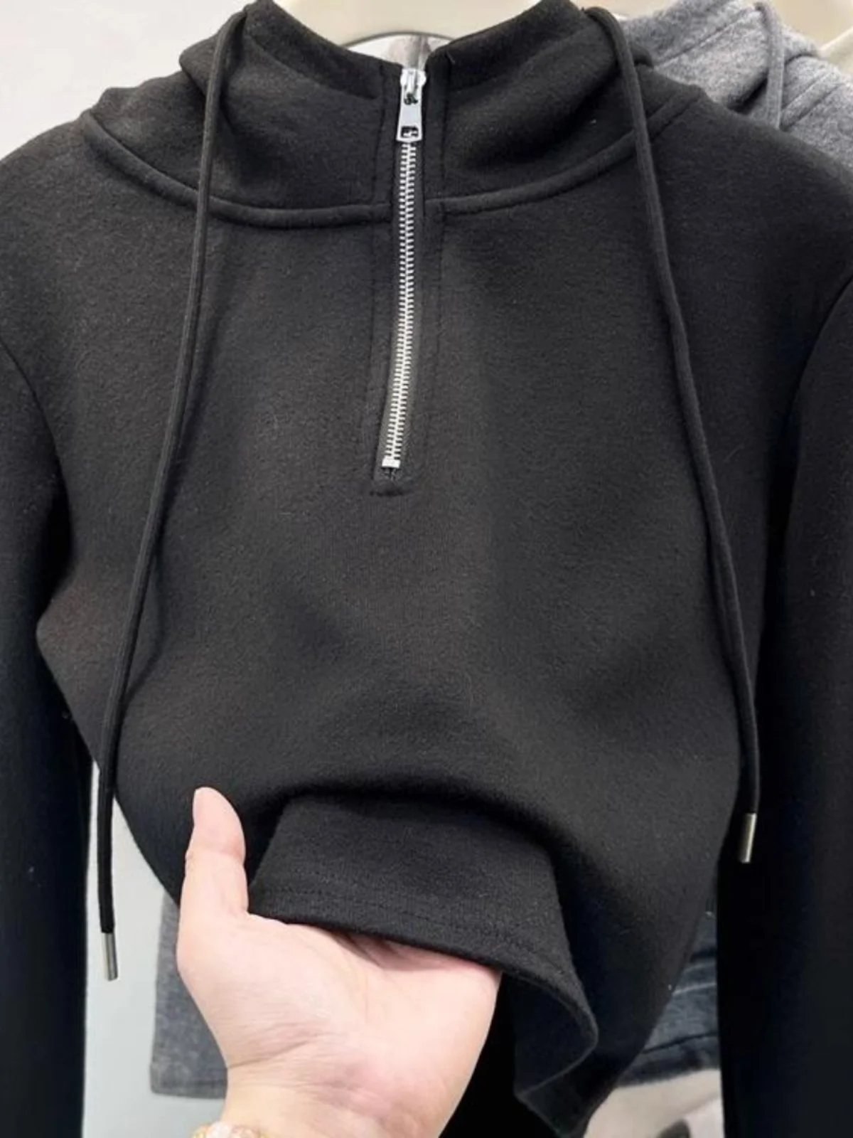 

Женские толстовки на молнии с капюшоном, супер большие цвета кампуса, летняя темная одежда с цветными блоками, одежда для дома, популярная облегающая одежда с круглым вырезом и вышивкой