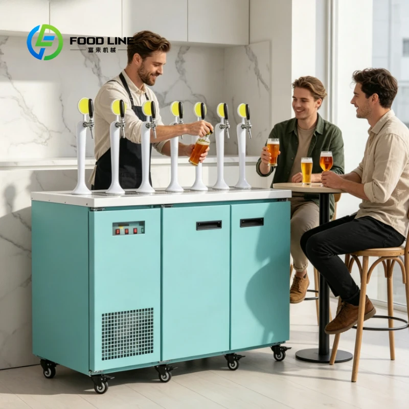 Customized Beer Draft Machine Barrel Ai Draft Beer Dispenser Machine Commercial All-in-one Draft Beer Dispenser Machine