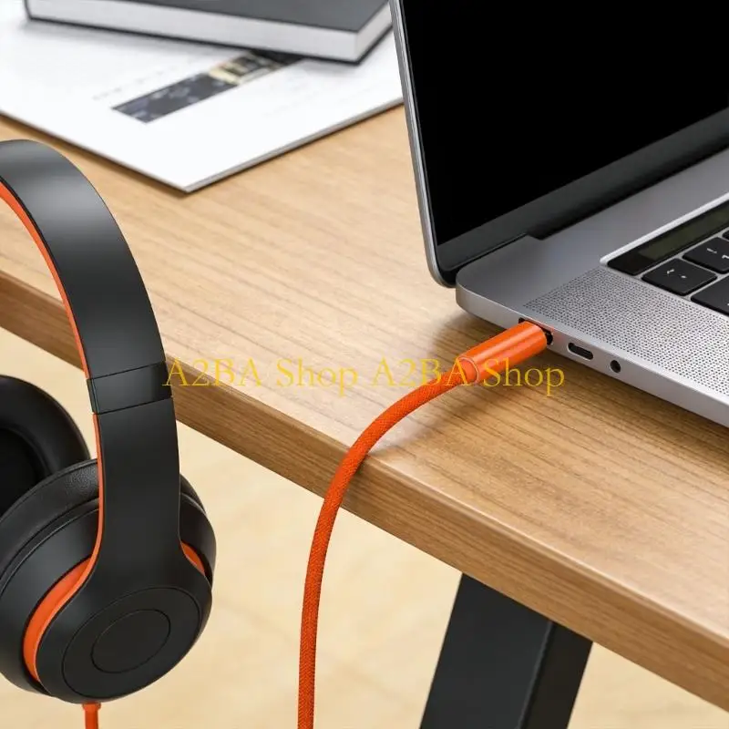 A2BA Colorful USB Type C To 3.5mm Sound Connectors Cable Adapter Wire For Seamlessly Music And Voice Experience