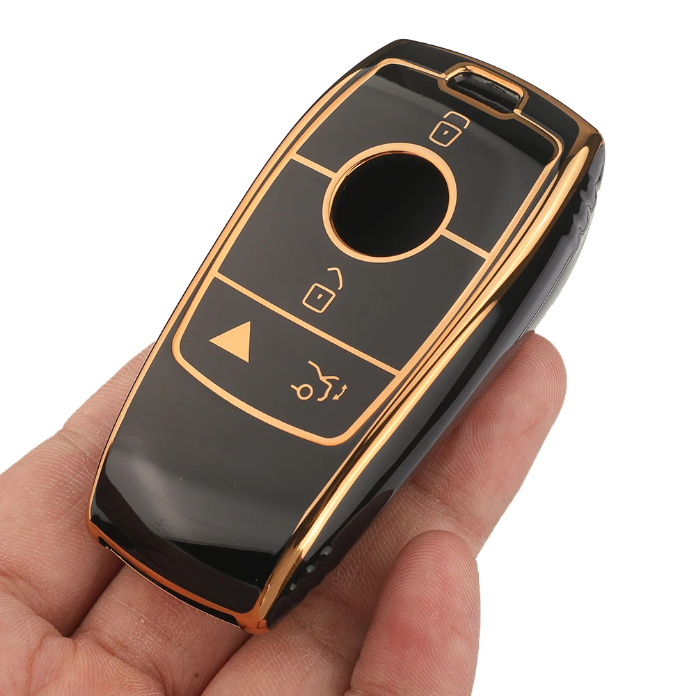 Jingyuqin TPU Car Key CaseFor Mercedes Benz A C E S G Class GLC CLE W177 W205 W213 W222 X167 E300C W204  The CI
