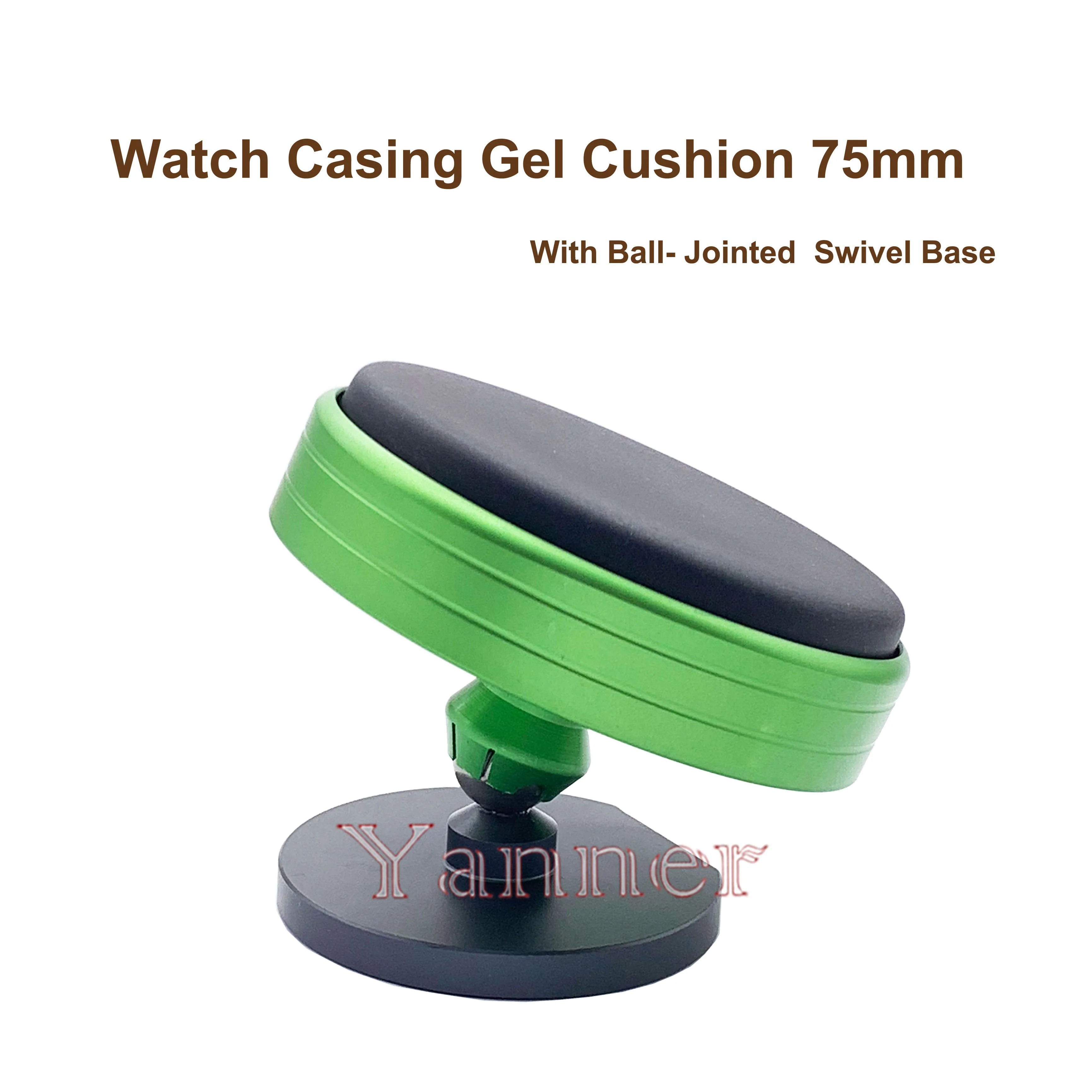 75MM Watch Casing Gel Cushion Plastic Protection Pad Movement Base Scratch-Proof with swivel base Watch Repair Tools Accessory