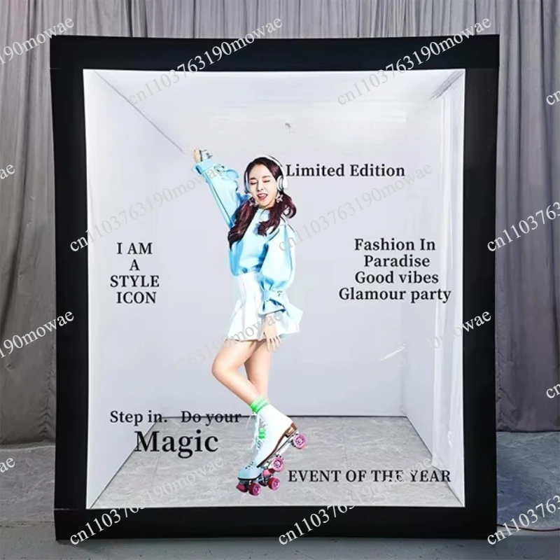 High-end magazine-style photo booth case, suitable for weddings and outdoor events, photo booth with magazine box,