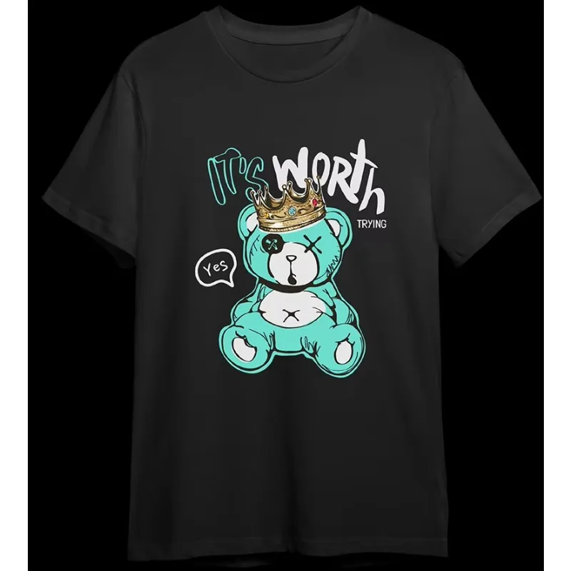 2 قطع لطيف الكرتون الدب الكي ملصقات نقل ساخنة للملابس، الفينيل ملصقات ساخنة أزياء جديدة DIY الملابس قبعة ملصقات #3