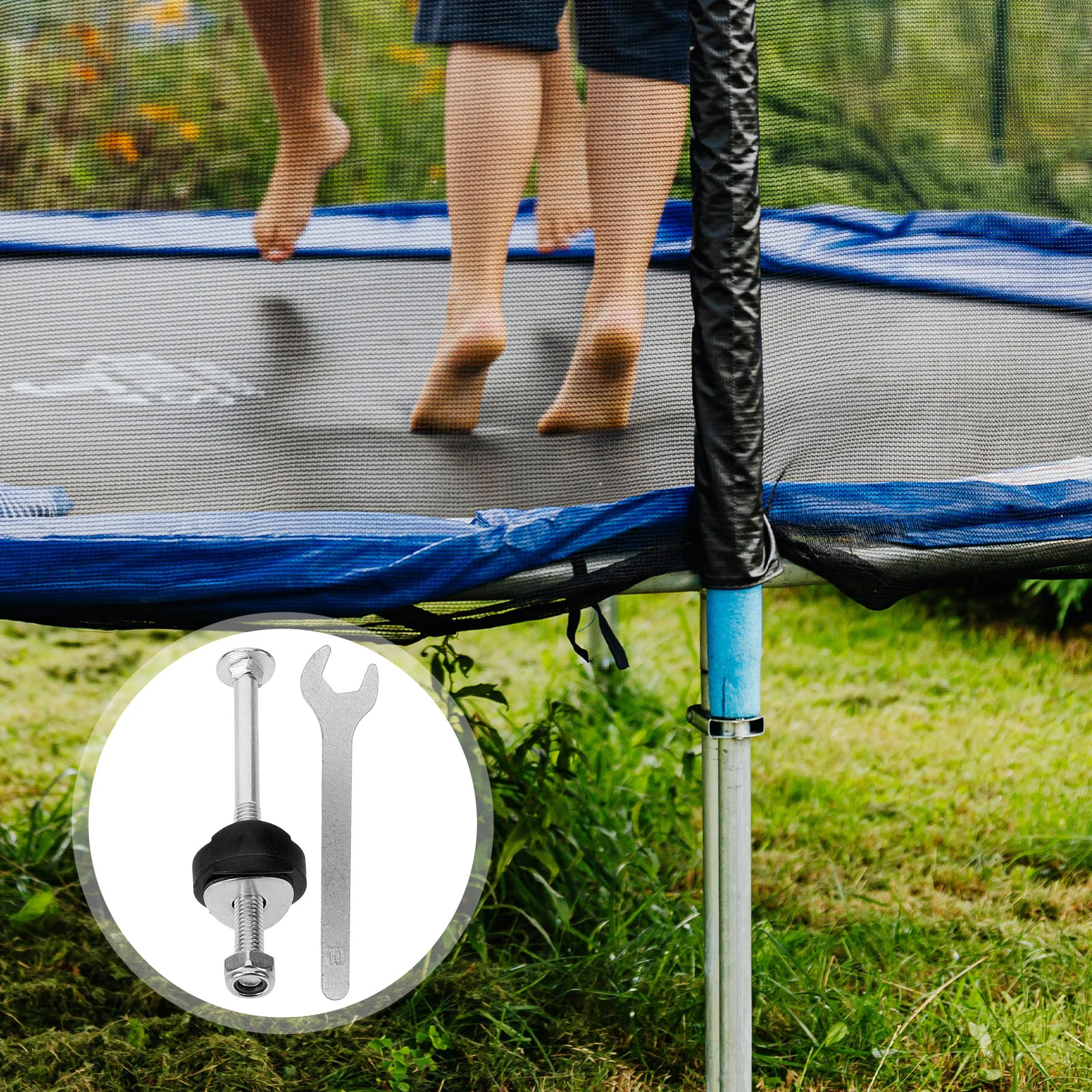 

1 Set Long Screws For Trampoline Durable Fixing Hardware Wear-Resistant Replacement Screws Anti-Falling Trampoline Part Outdoor