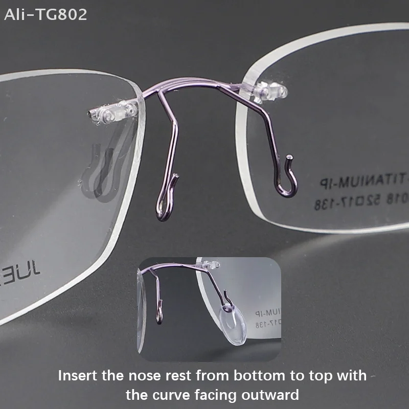 Transparent PVC Anti-Slip Nose Pads, Eyeglasses Nose Pads, Eyewear Bracket, Eyeglass Accessory, Flat Oval, 25 Pairs/Set