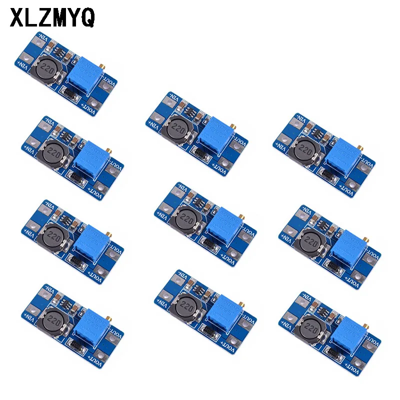 10pcs MT3608 Booster Power Supply Module Voltage Regulator Adjustable 2A Max 2V-24V To 5/9/12/28V DC-DC Step Up Converter Module