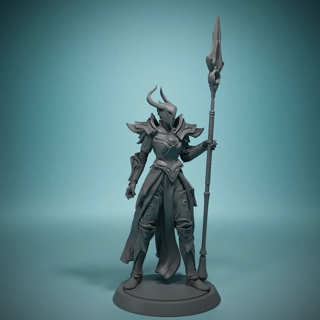 Guardian of The Celestial Realm Warrior Resin Soldier 3d Printed Board Game Ornaments Unassembled Unpainted Self-assembly Craft
