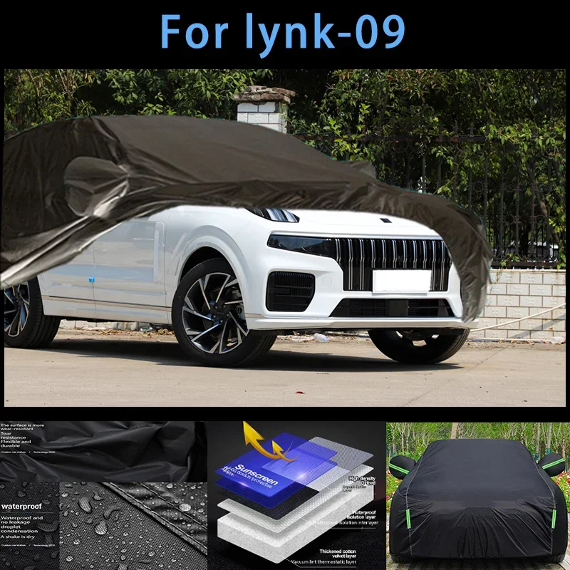 

For lynk-09 Outdoor Protection Full Car Covers Snow Cover Sunshade Waterproof Dustproof Exterior Car accessories