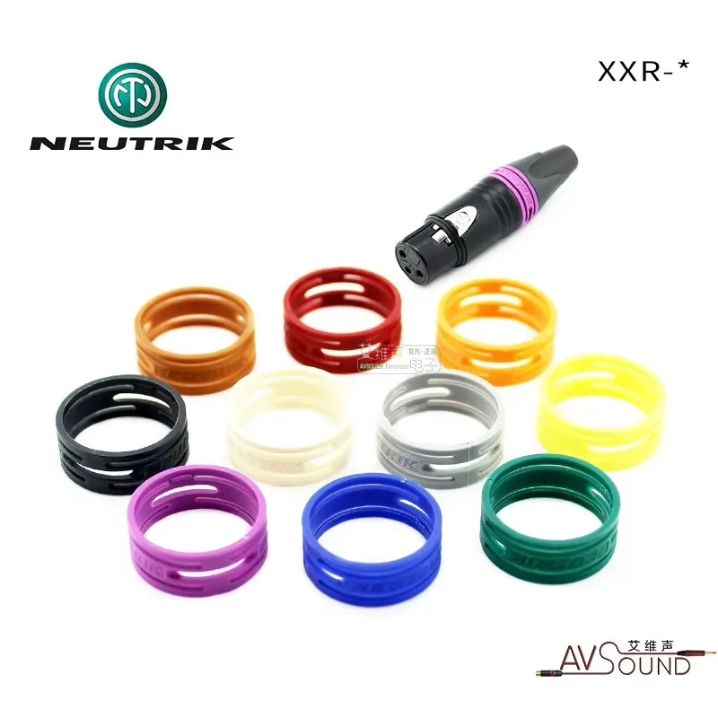 1pcs/10pcs XXR NEUTRIK For NEUTRIK NC3FXX/NC3MXX XLR Plug Color Ring Multi-color Roll-proof Ring Marking Ring 10 colors