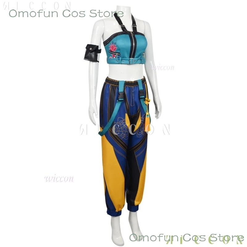 K-Pop Huntrix Zoey Косплей Кунай Опора Костюм Парик Костюм Охотников Демонов Weaponn Одежда для ролевых игр Хэллоуин Девушки Групповая униформа