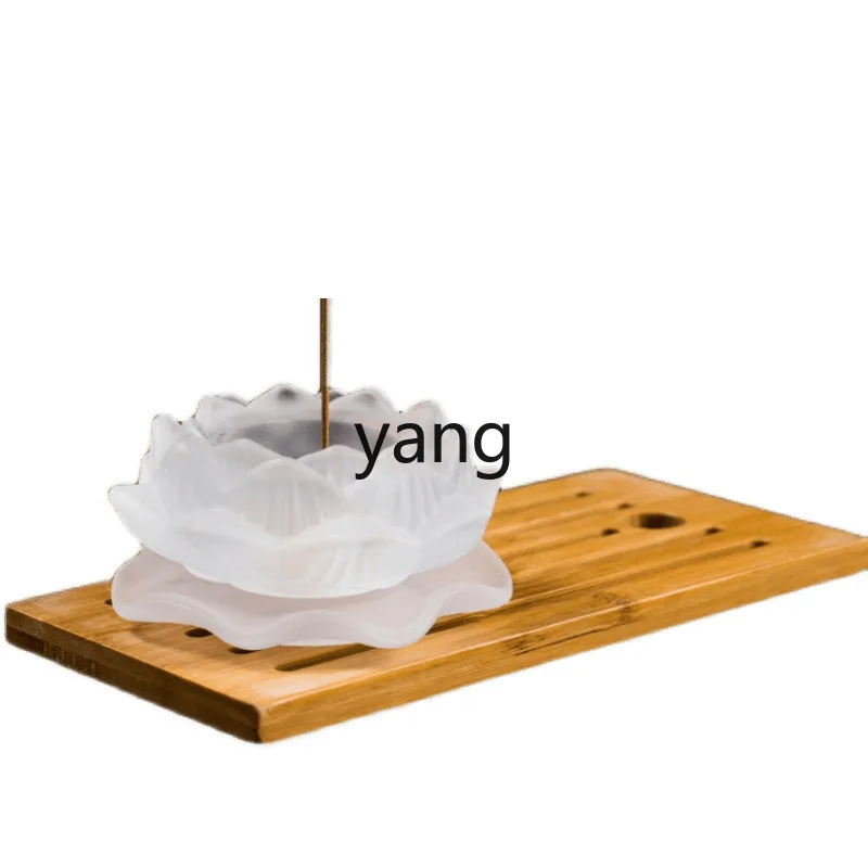 

LH incense burner home indoor yoga tea room glazed lotus Zen incense holder