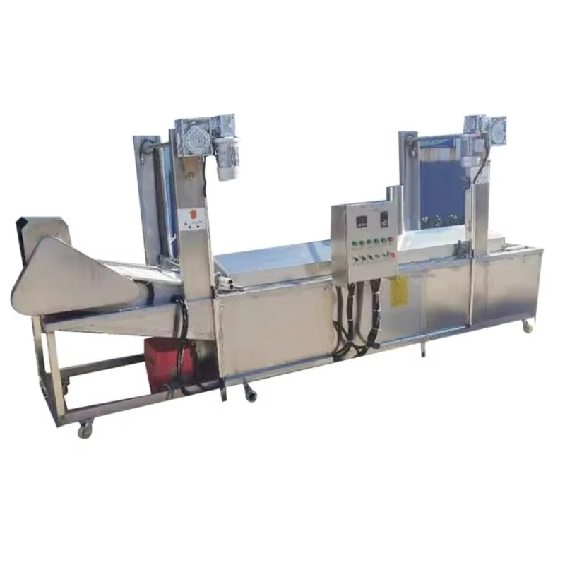 Automatic Continuous Conveyor Fry Machine for Nugget Fish Falafel Crispy Chicken Peanut French Turkey High Capacity Custom