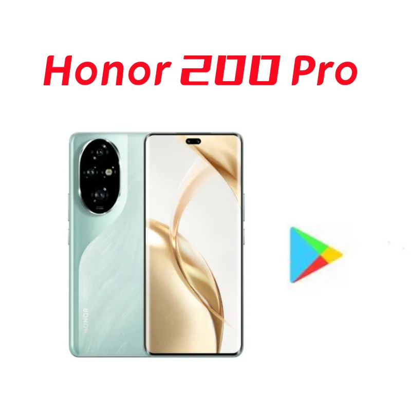 هاتف محمول Honor 200 Pro 5G جديد بشاشة 6.78 120 هرتز سنابدراجون 8s Gen 3 كاميرا 50 ميجابكسل بطارية 5200 مللي أمبير في الساعة شحن NFC 100 وات