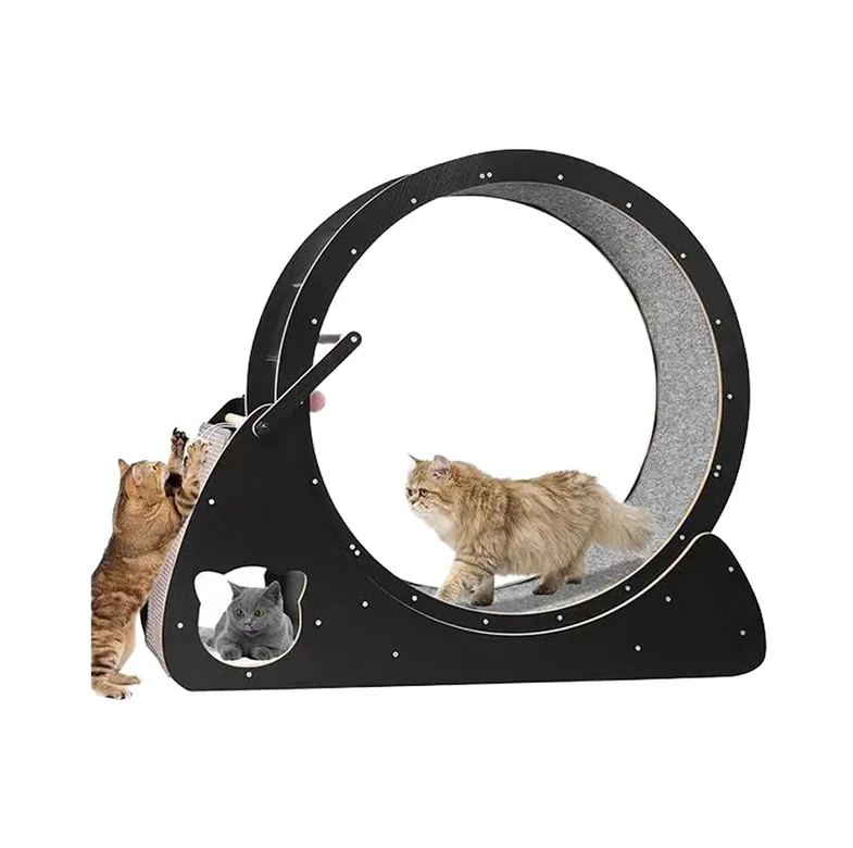 

Cat Treadmill Fitness Silent Roller High Fiber Board Sports Running Wheel Pet Cat Climbing Wheel Toy for Cats