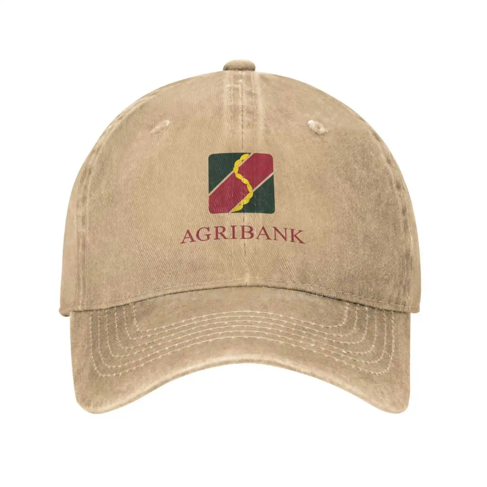 Casquette de baseball en denim avec logo Agribank, chapeau de qualité