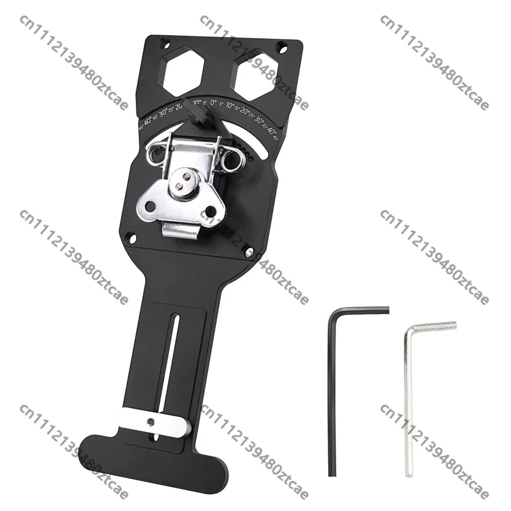 Track Saw Adjustable Angle Guide Square -45° to 45° Stop Protractor 90 Degree Rail Positioning Tool