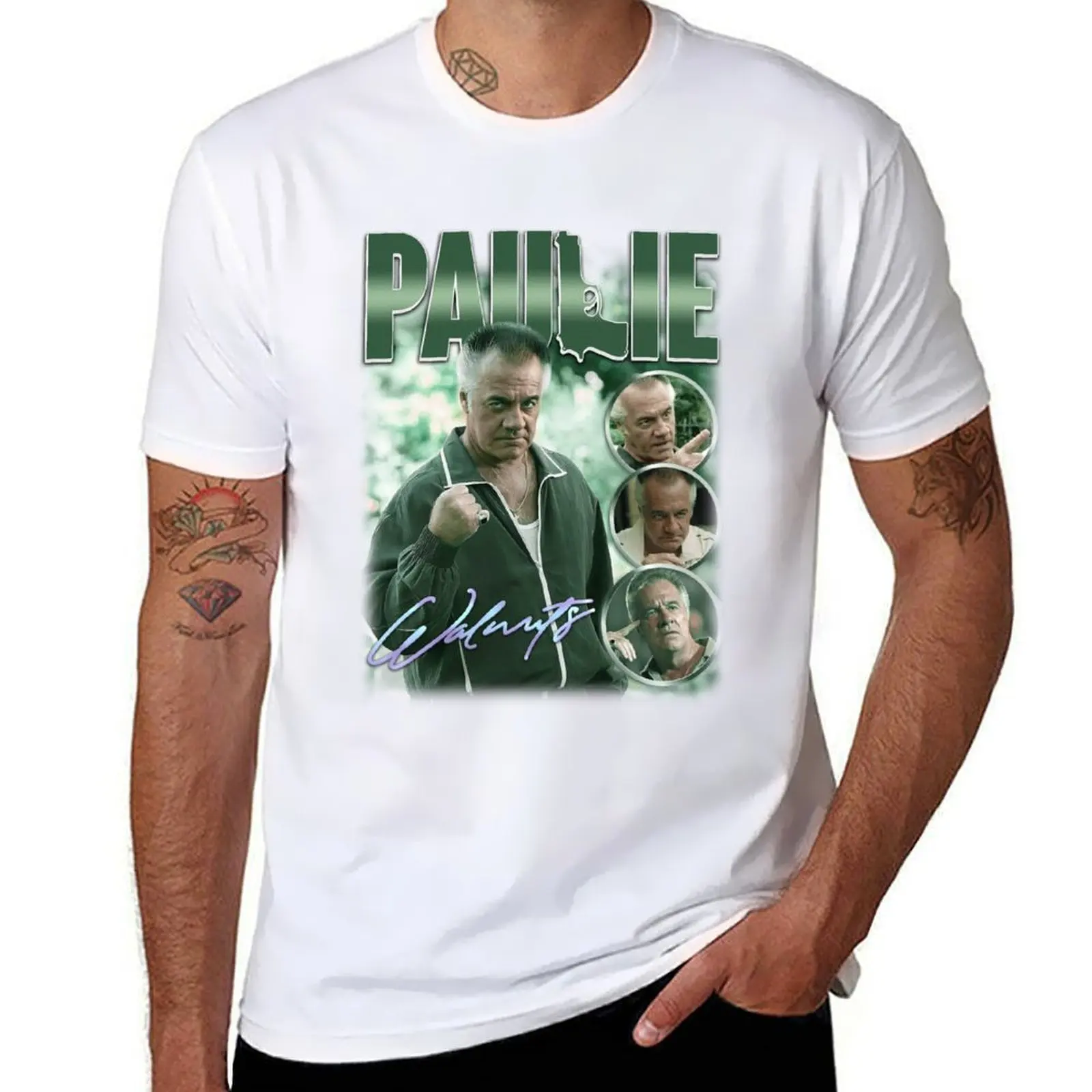 

Paulie Walnuts Green T-Shirt anime t shirts for man anime t shirts oversize T-Shirt