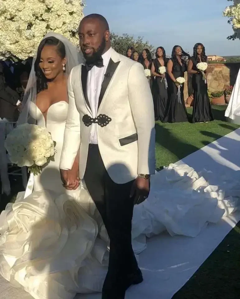 

Customized Sweetheart Plus Size Mermaid Wedding Dresses 2023 Ruffles Cathedral Train Garden Bridal Gowns Vestidos De Novia