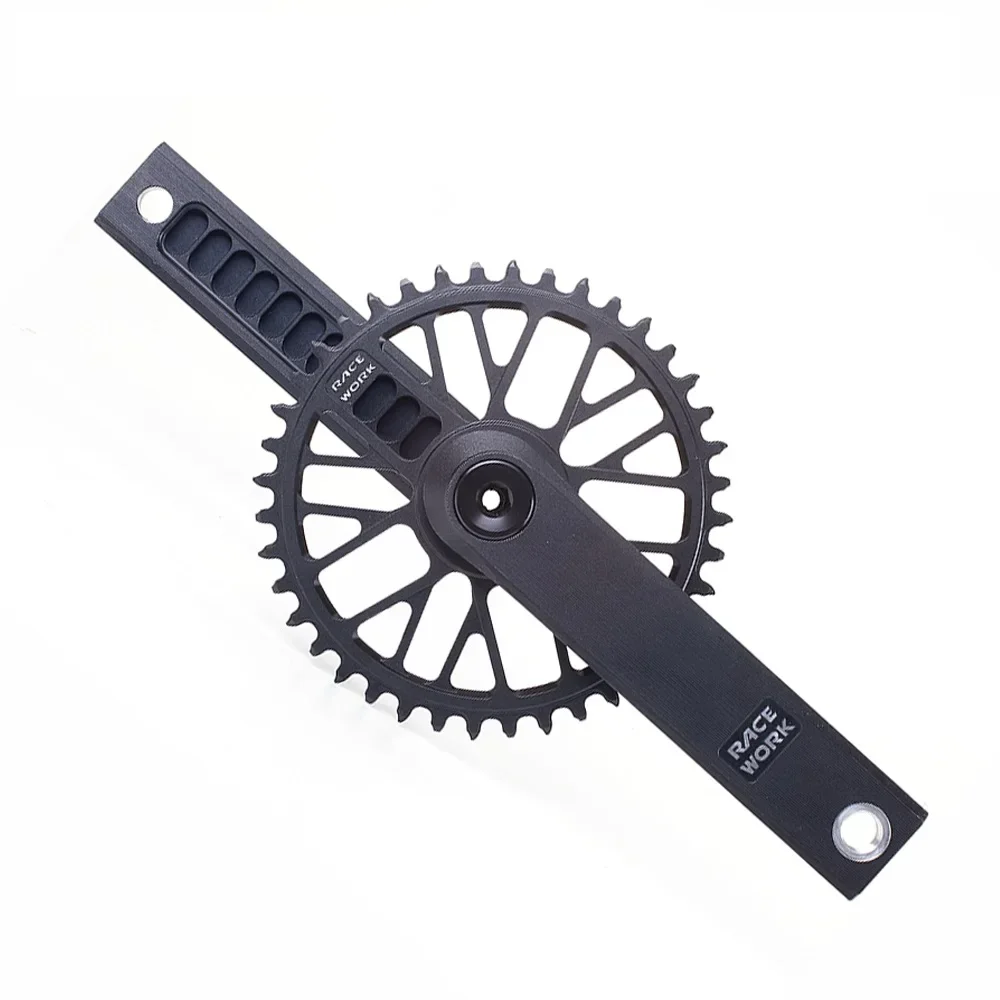 Road Bike Crankset CNC 170mm Hollow Crank Single Chainring 40/42/44/46T Gravel Bike Cranks With BB51 Bottom Bracket 9-12S