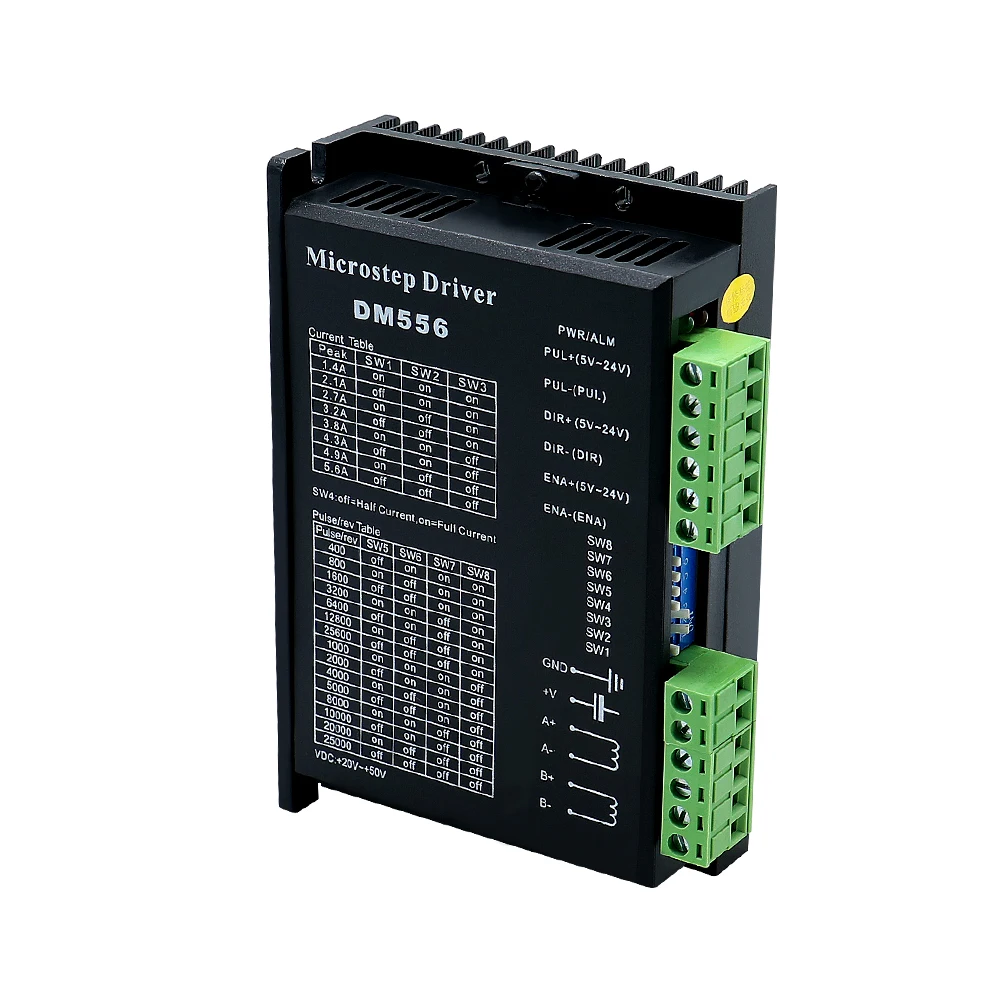 

HLTNC Two Phase Digital Stepper Driver DM556D 5.6A for Suitable for NEMA23 57 MOTOR FOR cnc