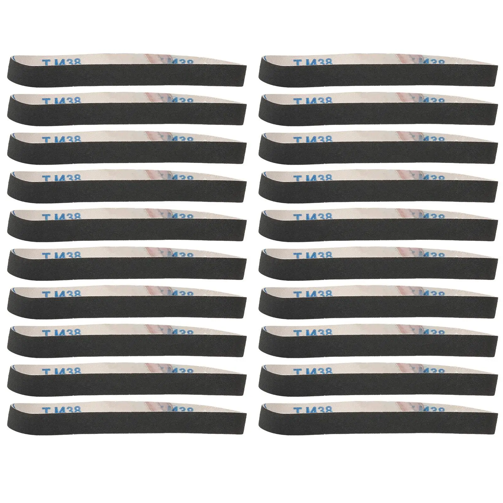 20Pcs Sanding Belt Abrasive Sandpaper Rolls Mental Grinding Polishing Burring Tool120#