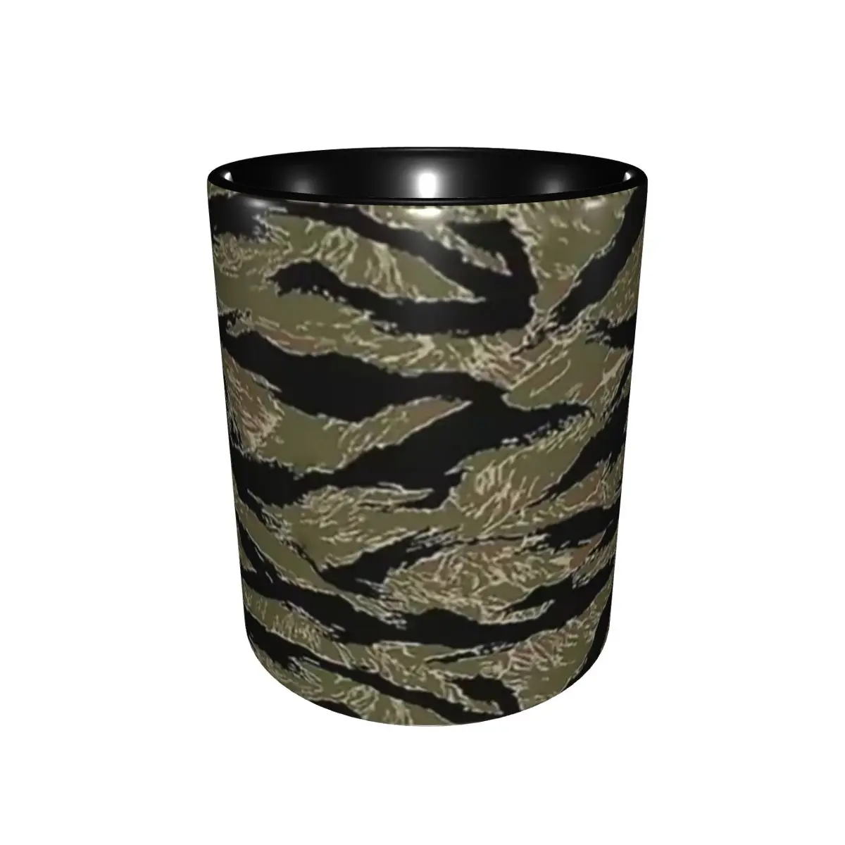 US Army Camouflage Tiger Stripe Mug Funny Ceramic Coffee Cups Tea Mugs Milk Cup Drinkware Gifts for Friends DIY Custom