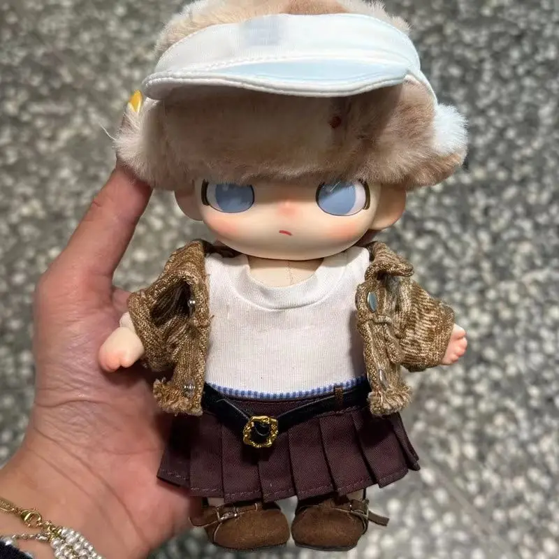 

Виниловая кукла с подвеской 17 см для Labubu/Dimoo, куртка, рубашка-поло, повседневная обувь для доски, обувь Boken, сменная одежда, украшение для куклы