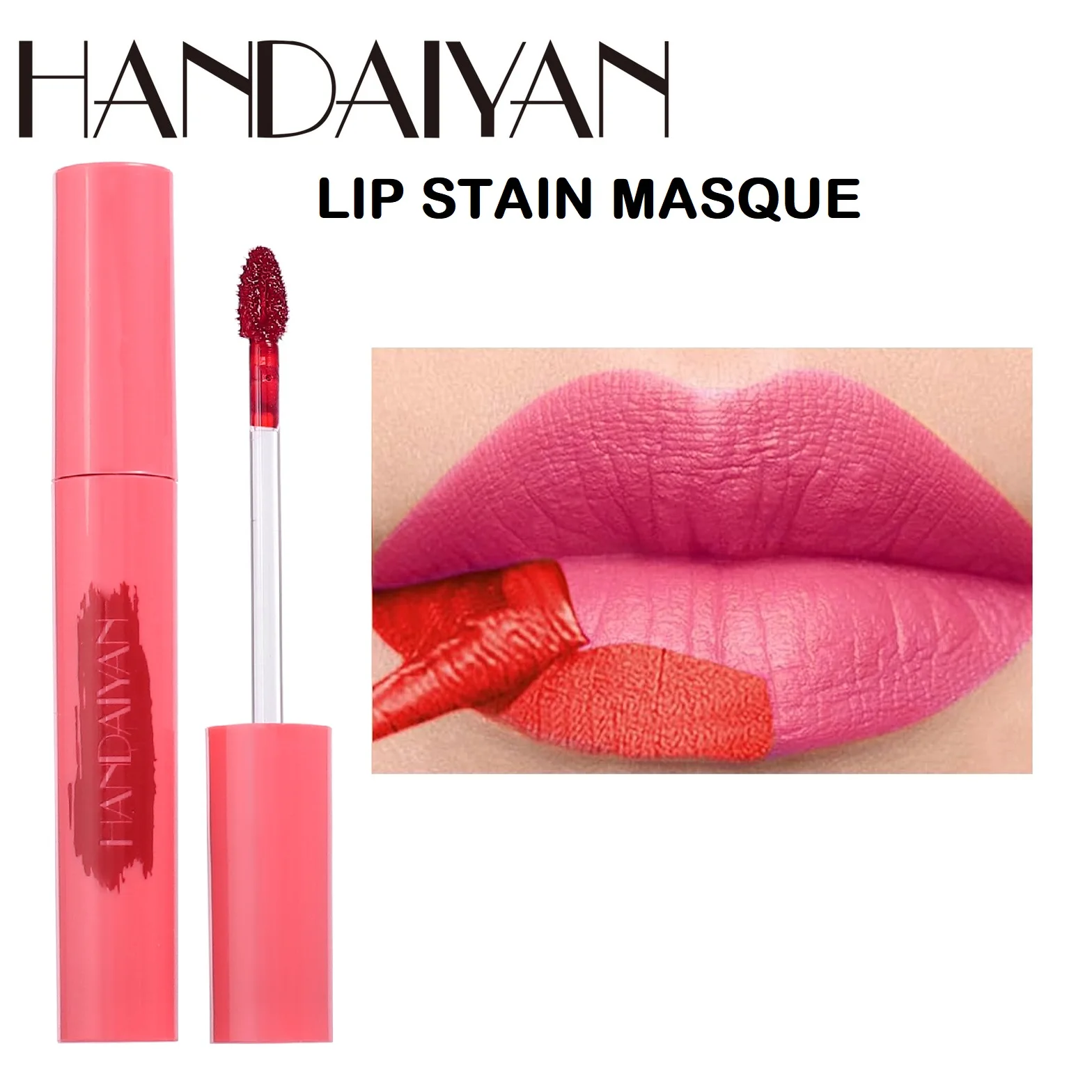 HANDAIYAN-Rouge à lèvres liquide waterproof, brillant à lèvres 256, velours sexy, rouge nu, maquillage longue durée, beauté professionnelle