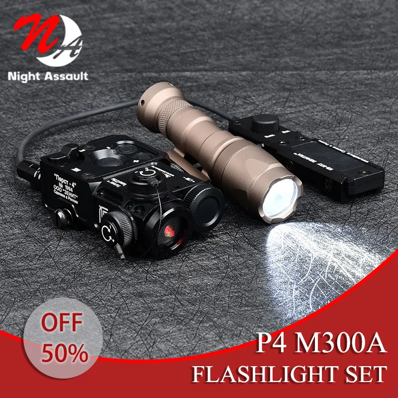 

Tactical Metal Zenitco Perst 4 Aiming Laser Red Green Dot IR Sight Surefir M300 M300A M600 M600C Flashlight Weapon Hunting acces