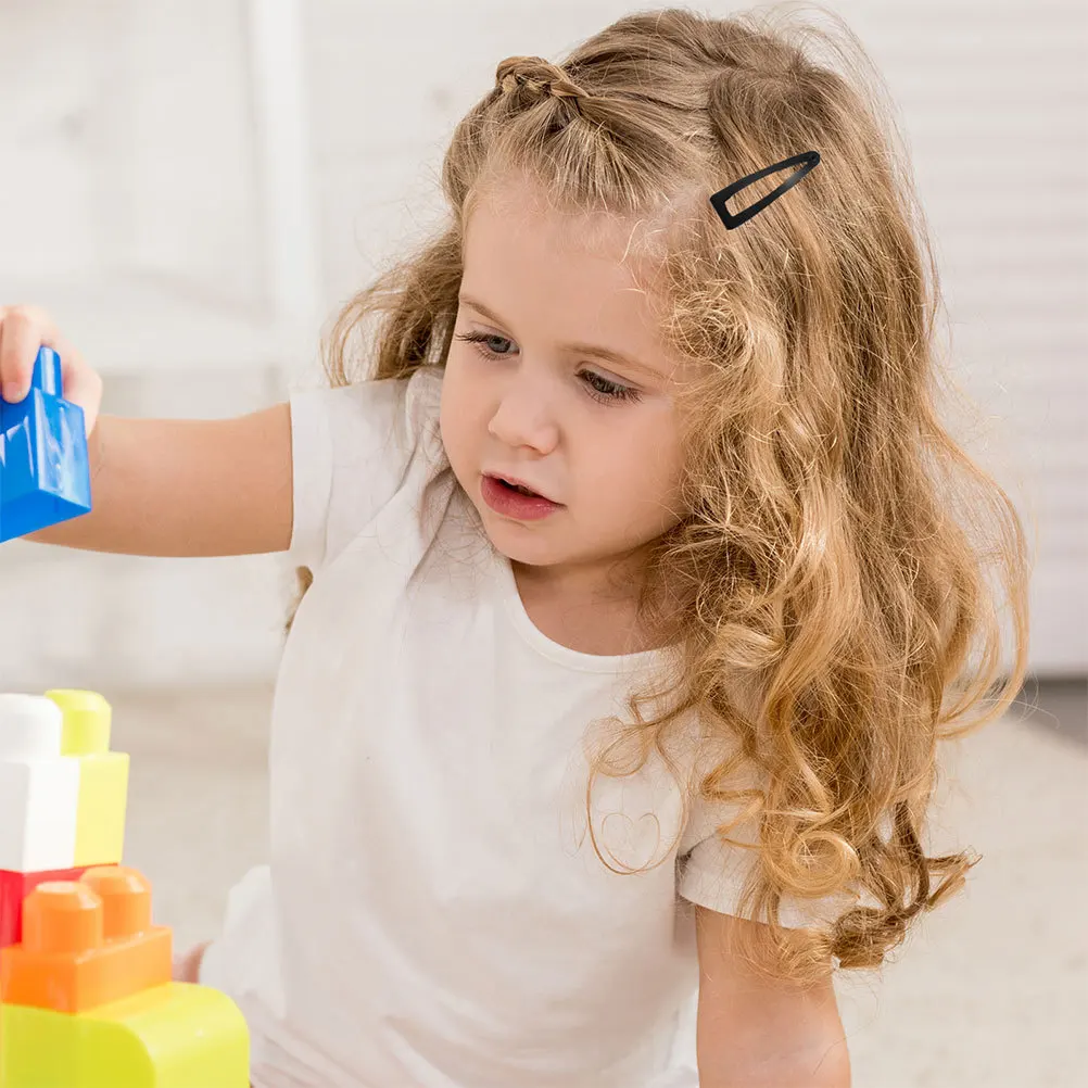 

20Pcs Metal Snap Hair Clips Non Slip Stylish Barrettes Women Black Fine Hair Styling Tools Women Headpieces Womens Hairpins,