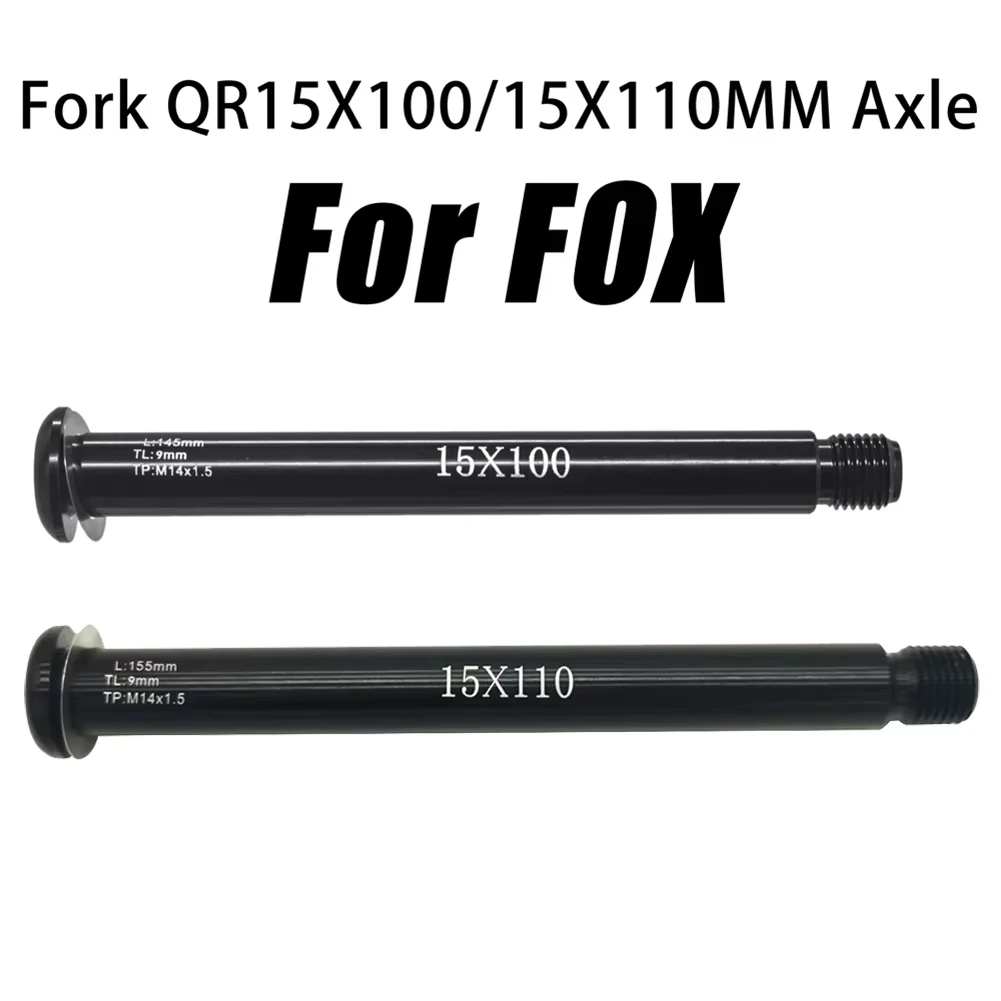 Велосипедная сквозная ось 100/110, широкая ось M14x1,5, быстроразъемные втулки для горного велосипеда, трубчатый вал, шампуры для велосипедной оси для передней вилки Fox