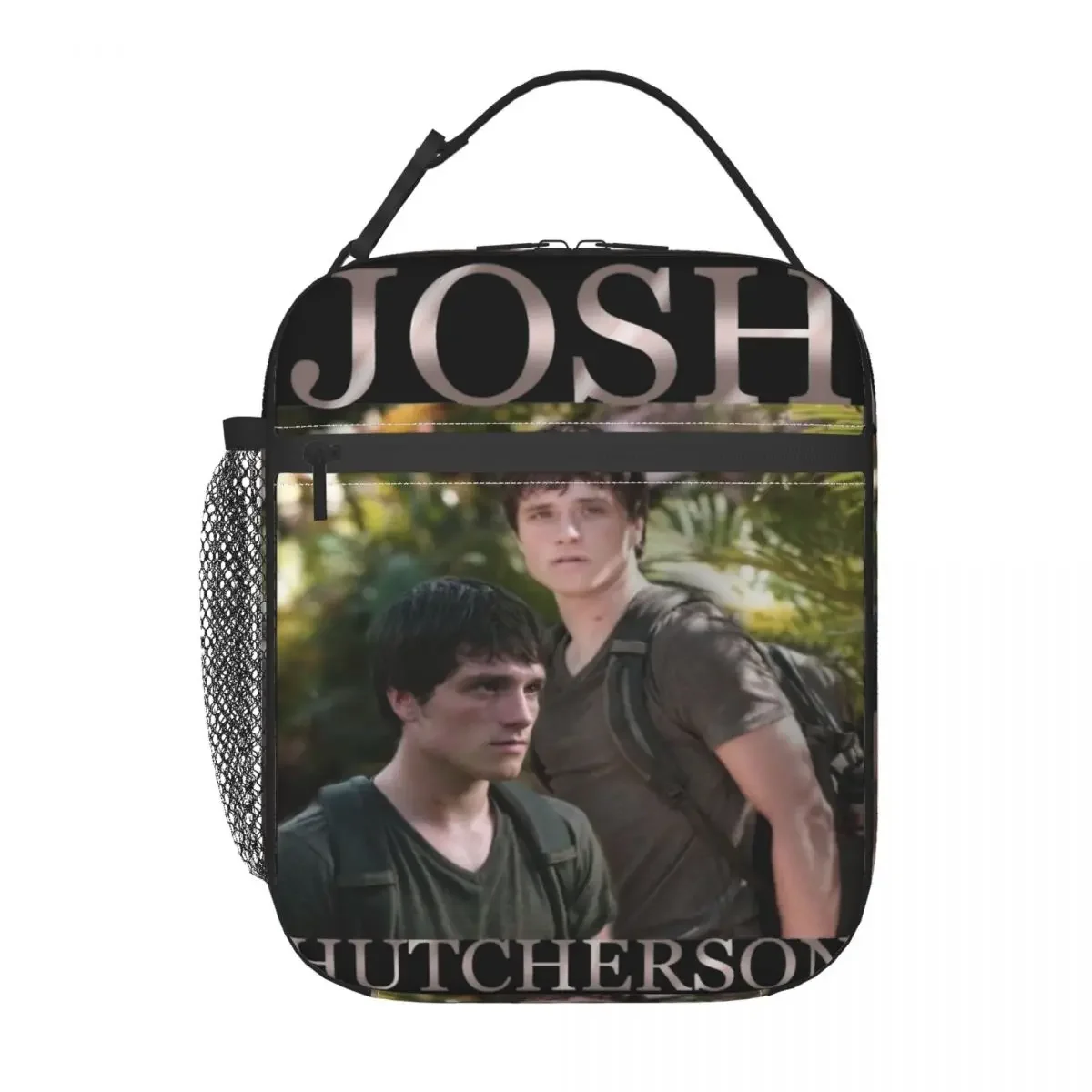 Josh Hutcherson Retro Bootleg Product Insulated Lunch Tote Bag Office Storage Food Box Leakproof New Thermal Cooler Bento Box