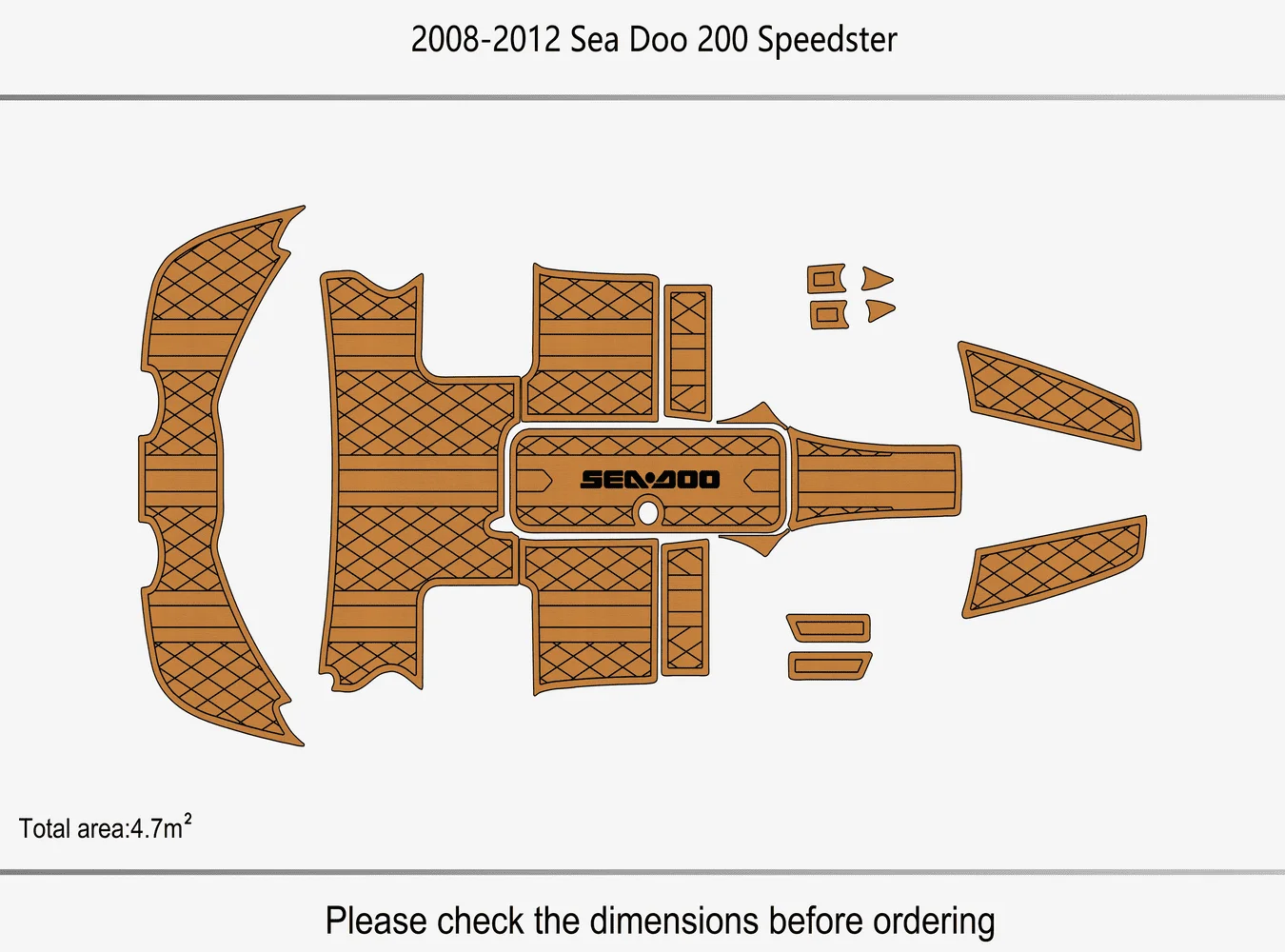 2008-2012 Sea Doo 200 Speedster  1/4