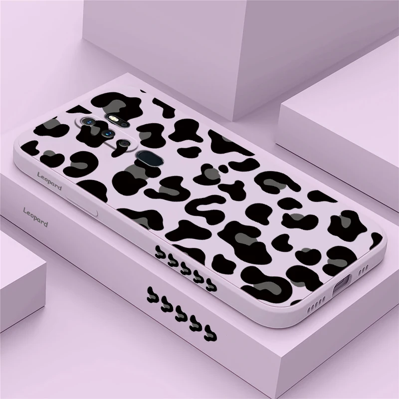 Leopard Print Phone Case For OPPO A9 A9X K9 A8 A7X A7 K7X AX5 K5 A5 A5S A3S A1 Pro Silicone Soft Shockproof Bumper Back Cover #1