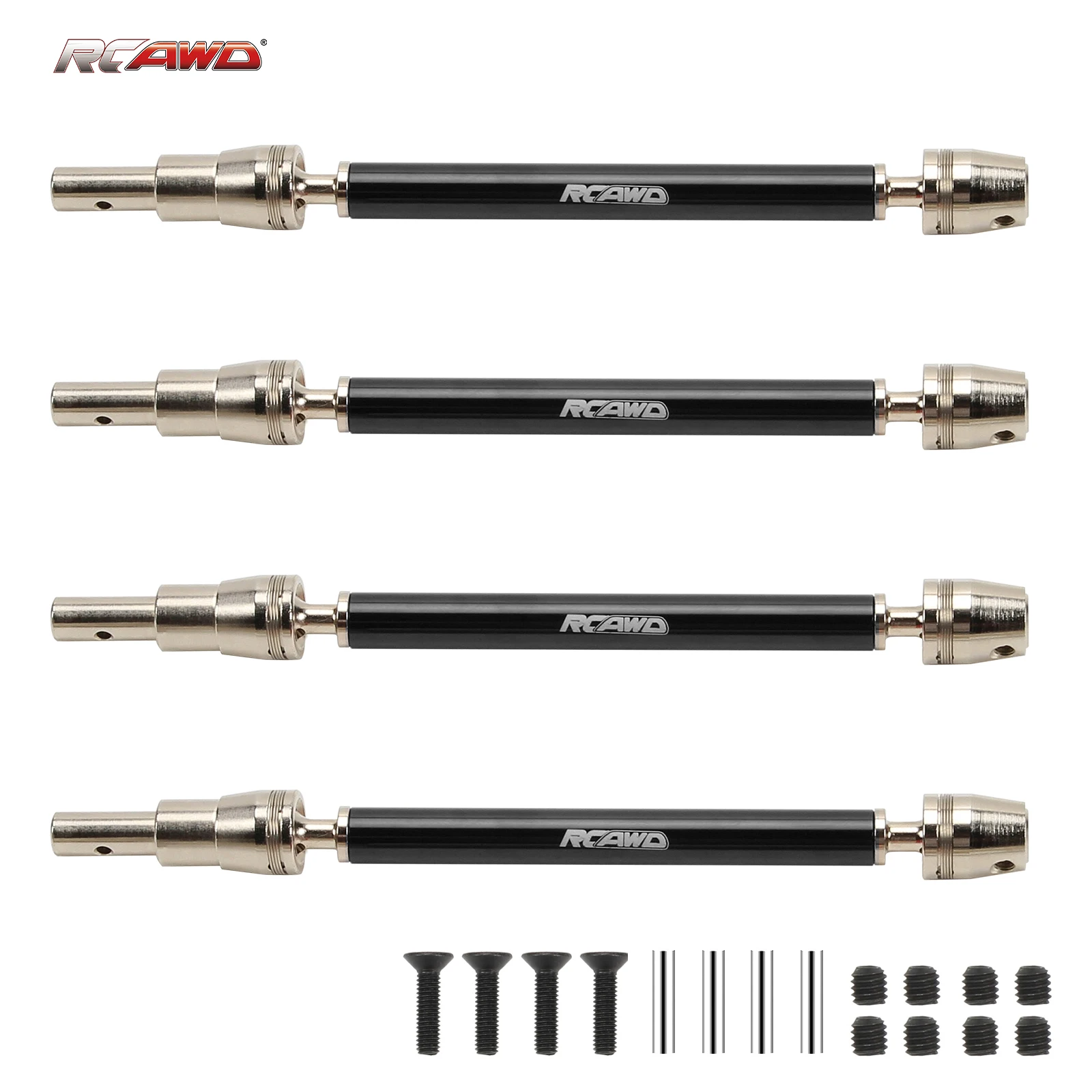 4pcs/set front/rear slider CVD driveshaft set for 1/10 ARRMA 4s Outcast&Kraton V2 upgrade part image 3