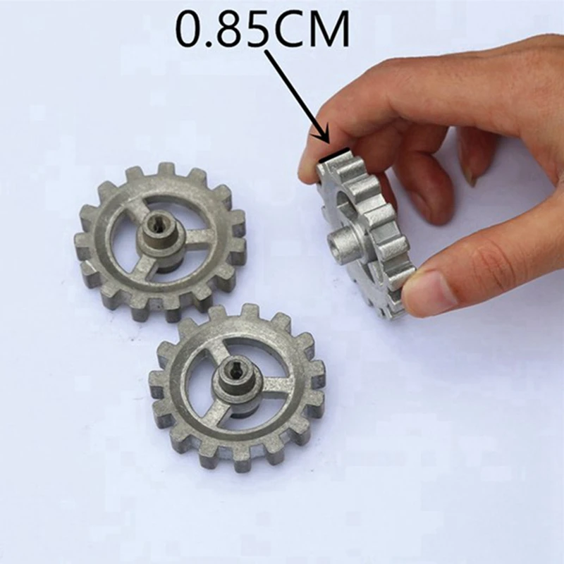 Imagem -05 - Calor Resistente Alumínio Durável Gear Barbecue Frame Gear Engrenagem Faça Você Mesmo Peças Hardware Giratória Automática Acessórios de Roda 24x