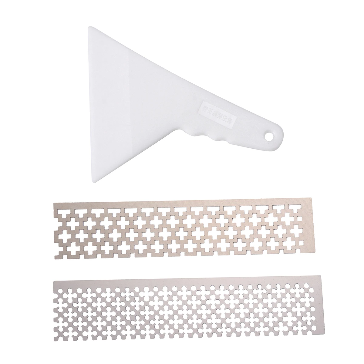 

1 set 1 Set Tool Kit Stainless Steel Mesh Ruler For Diy Beads Art Craft Rhinestone Embroidery Template