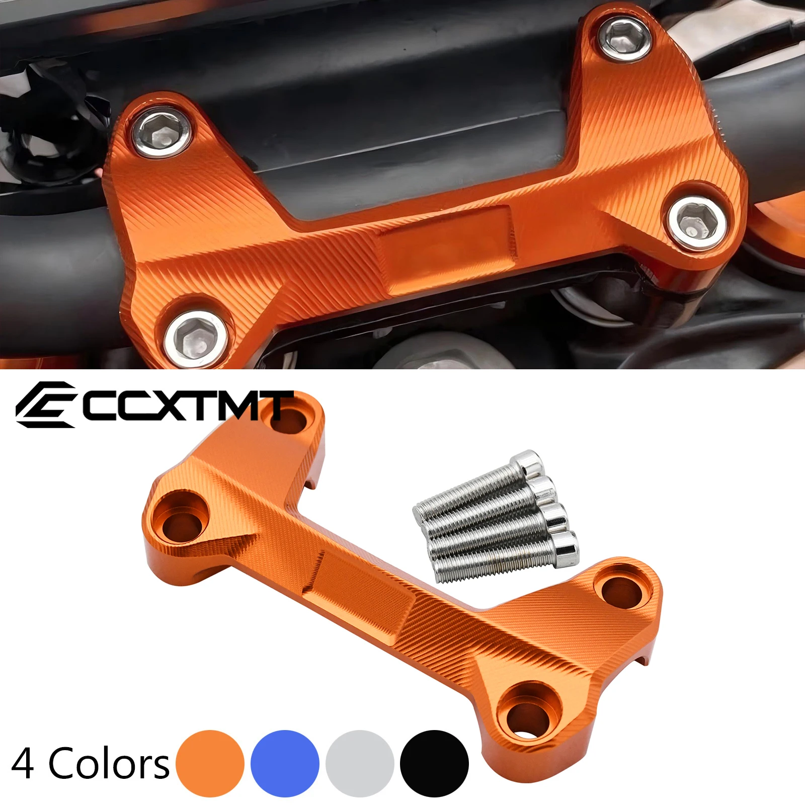 Motorcycle Handlebar Bar Riser Clamp Mount Holder For KTM DUKE 125 200 250 390 DUKE125 DUKE390 2006-2024 Handlebar Top Clamp