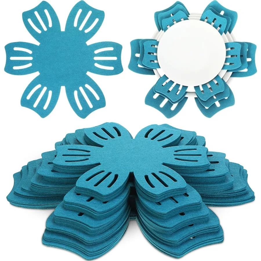 

30 Pieces Pot and Pan Protectors 5 Different Size Max 16" D Protector Pads Pot Separators for Stacking Anti Slip Non Woven Pan