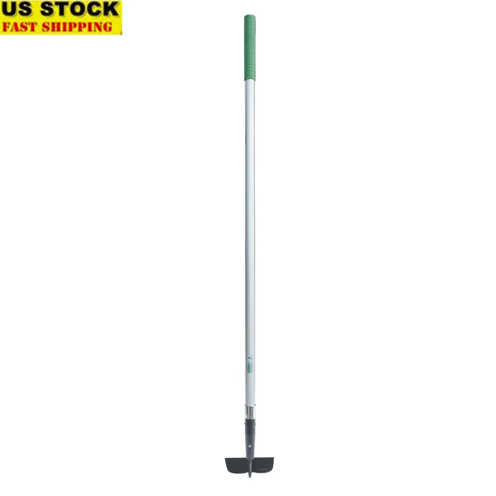 

Durable Fiberglass Long Handle Garden Hoe with Carbon Steel Blade Comfort End Grip Weeding Soil Breaking Gardening Tasks
