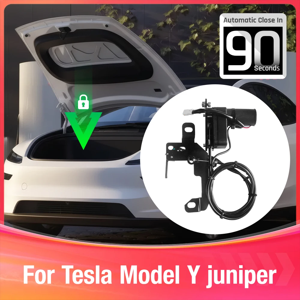 Automatic Power Frunk Kit for Tesla Model Y Juniper 2025 2026 Smart Electric Front Trunk with Soft Close Car Upgrade Accessories