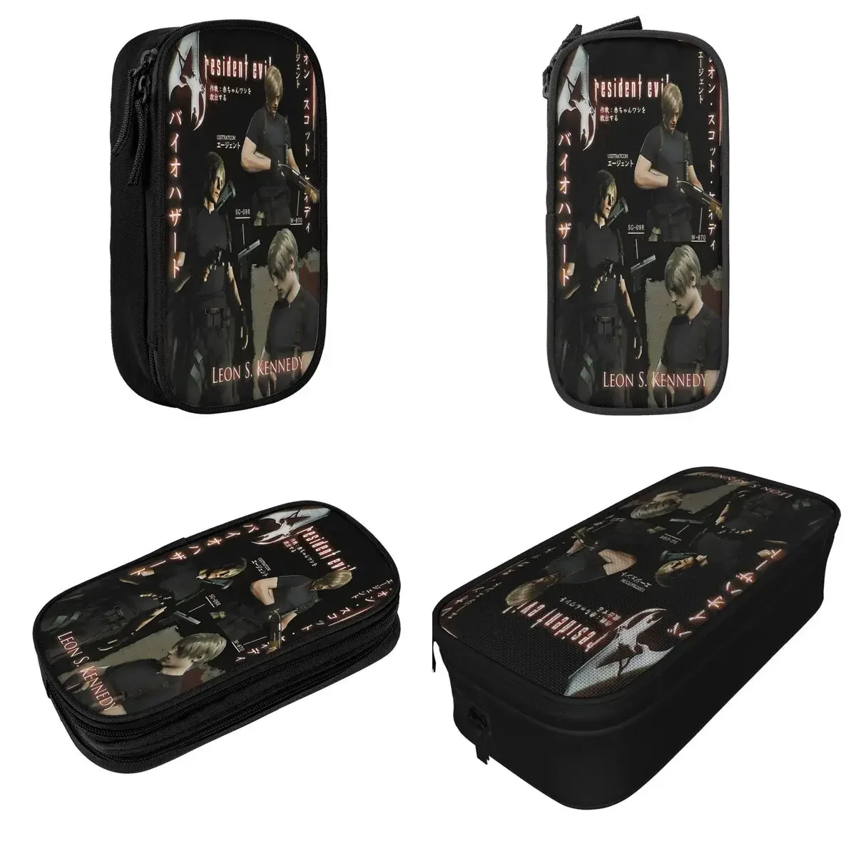 Resident Poster Eviled Pencil Cases Game Umbrella Pencilcases Pen Box for Girls Boys Large Storage Pencil Bags Students School view 2