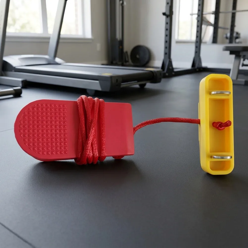 Replacement Treadmill Safety Key Set Two Units Rectangular Insert Design for Console Slot Compatibility and Belt Stop