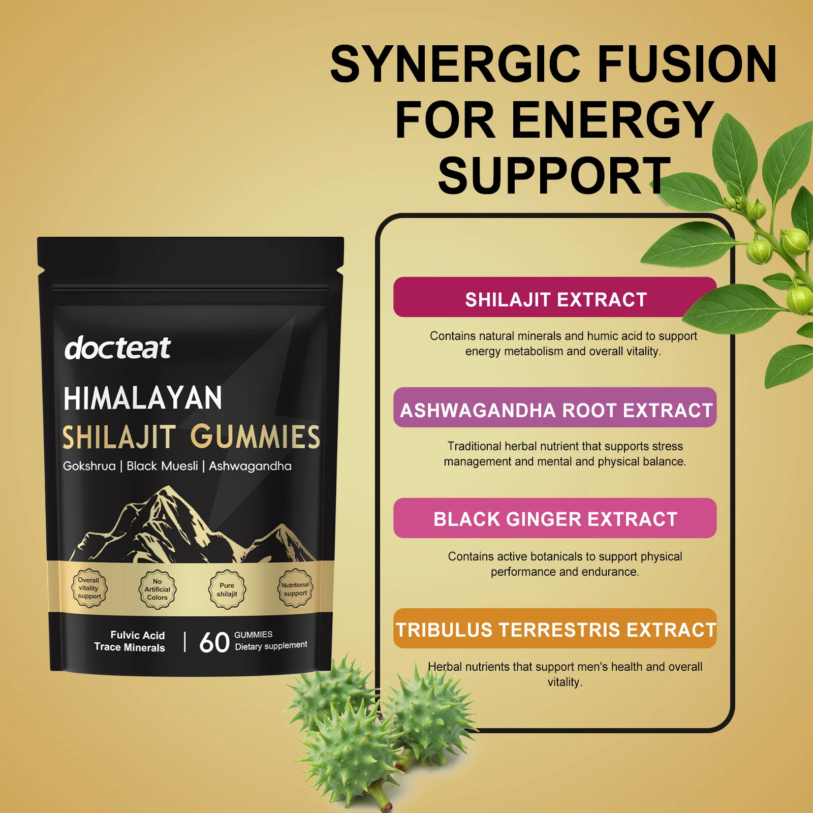 

Xilaizhi gummy candy daily care helps improve physical energy and vitality, supports supplements