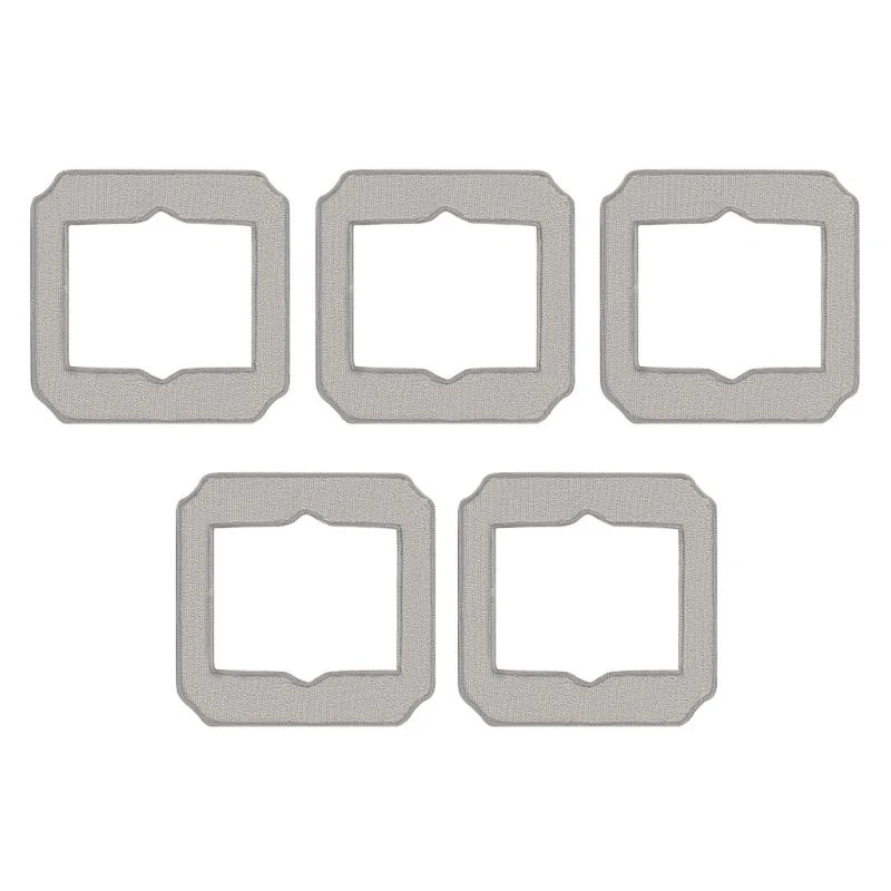 ミニチュアガラスクリーナー用の5つのポリエステル繊維布のパック洗濯可能なワイプ交換用パッドクリーニングロボットアクセサリー