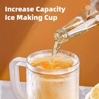 Ice Cup Summer Chilled Beer Cup Ice Making Cup, Cold Drink Cup Double-Layer Refrigerator Fast Freezing Cup Large Capacity